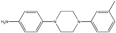 4-[4-(3-methylphenyl)-1-piperazinyl]phenylamine Struktur