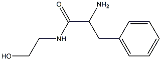 2-amino-N-(2-hydroxyethyl)-3-phenylpropanamide Struktur