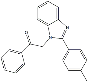 2-[2-(4-methylphenyl)-1H-benzimidazol-1-yl]-1-phenylethanone Struktur