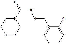 N'-(2-chlorobenzylidene)-4-morpholinecarbothiohydrazide Struktur