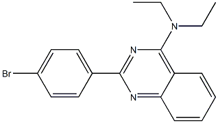 2-(4-bromophenyl)-N,N-diethyl-4-quinazolinamine Struktur