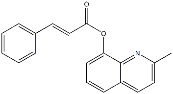 2-methyl-8-quinolinyl 3-phenylacrylate Struktur