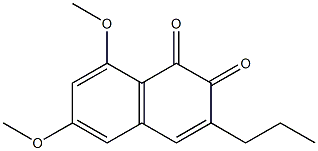 6,8-dimethoxy-3-propyl-1,2-naphthalenedione Struktur