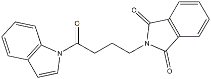 2-[4-(1H-indol-1-yl)-4-oxobutyl]-1H-isoindole-1,3(2H)-dione Struktur