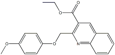 ethyl 2-[(4-methoxyphenoxy)methyl]-3-quinolinecarboxylate Struktur