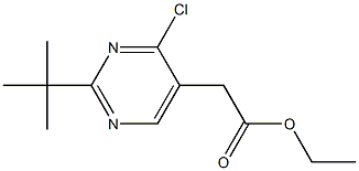 ethyl (2-tert-butyl-4-chloro-5-pyrimidinyl)acetate Struktur