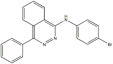 N-(4-bromophenyl)-N-(4-phenyl-1-phthalazinyl)amine Struktur