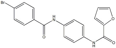 N-{4-[(4-bromobenzoyl)amino]phenyl}-2-furamide Struktur