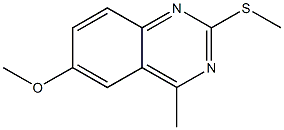 methyl 4-methyl-2-(methylsulfanyl)-6-quinazolinyl ether Struktur