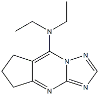 N,N-diethyl-6,7-dihydro-5H-cyclopenta[d][1,2,4]triazolo[1,5-a]pyrimidin-8-amine Struktur