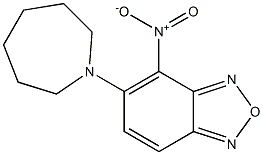 5-(1-azepanyl)-4-nitro-2,1,3-benzoxadiazole Struktur