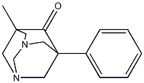 5-methyl-7-phenyl-1,3-diazatricyclo[3.3.1.1~3,7~]decan-6-one Struktur