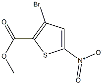 methyl 3-bromo-5-(nitro)thiophene-2-carboxylate Struktur