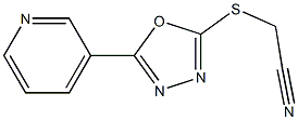 [(5-pyridin-3-yl-1,3,4-oxadiazol-2-yl)sulfanyl]acetonitrile Struktur