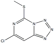 7-chloro-5-(methylsulfanyl)tetraazolo[1,5-c]pyrimidine Struktur