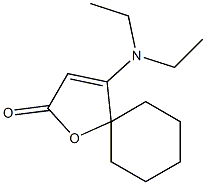 4-(diethylamino)-1-oxaspiro[4.5]dec-3-en-2-one Struktur