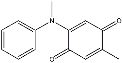 2-methyl-5-(methylanilino)benzo-1,4-quinone Struktur