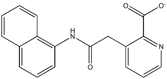 2-(1-naphthylamino)-2-oxoethyl2-pyridinecarboxylate Struktur