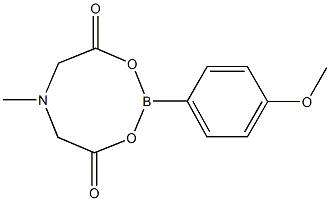 2-(4-Methoxyphenyl)-6-methyl-1,3,6,2-dioxazaborocane-4,8-dione Struktur