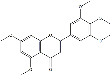 3',4',5',5,7-PENTAMETHOXYFLAVONE Struktur