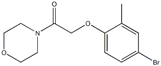 2-(4-bromo-2-methylphenoxy)-1-(4-morpholinyl)-1-ethanone Struktur