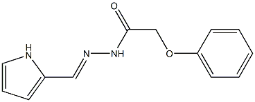 2-phenoxy-N'-[(E)-1H-pyrrol-2-ylmethylidene]acetohydrazide Struktur