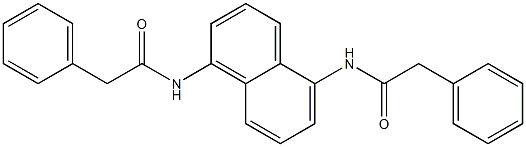 2-phenyl-N-{5-[(2-phenylacetyl)amino]-1-naphthyl}acetamide Struktur