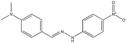 4-(dimethylamino)benzaldehyde N-(4-nitrophenyl)hydrazone Struktur