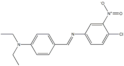 N-(4-chloro-3-nitrophenyl)-N-{(E)-[4-(diethylamino)phenyl]methylidene}amine Struktur