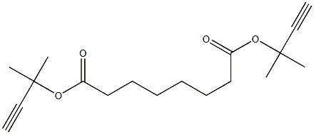 bis(1,1-dimethyl-2-propynyl) suberate Struktur