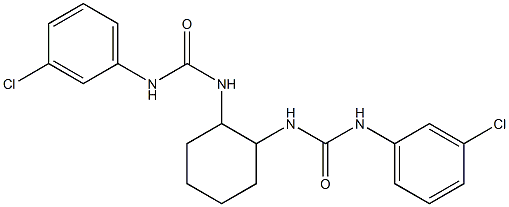 N'-(2-{[(3-chloroanilino)carbonyl]amino}cyclohexyl)-N-(3-chlorophenyl)urea Struktur