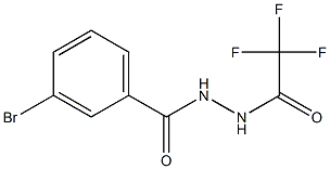 N'-(3-bromobenzoyl)-2,2,2-trifluoroacetohydrazide Struktur