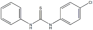 N-(4-chlorophenyl)-N'-phenylthiourea Struktur