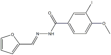 N'-[(E)-2-furylmethylidene]-3-iodo-4-methoxybenzohydrazide Struktur