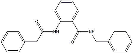 N-benzyl-2-[(2-phenylacetyl)amino]benzamide Struktur