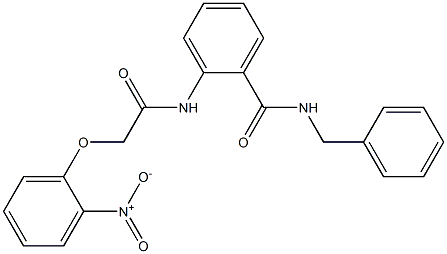 N-benzyl-2-{[2-(2-nitrophenoxy)acetyl]amino}benzamide Struktur