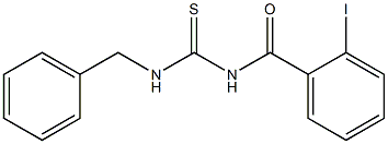 N-benzyl-N'-(2-iodobenzoyl)thiourea Struktur