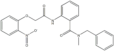 N-benzyl-N-methyl-2-{[2-(2-nitrophenoxy)acetyl]amino}benzamide Struktur