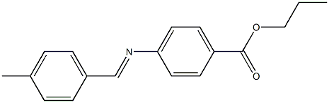 propyl 4-{[(E)-(4-methylphenyl)methylidene]amino}benzoate Struktur