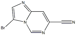 3-bromoimidazo[1,2-c]pyrimidine-7-carbonitrile Struktur