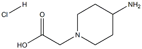 (4-aminopiperidin-1-yl)acetic acid hydrochloride Struktur