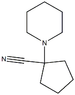 1-piperidin-1-ylcyclopentanecarbonitrile Struktur