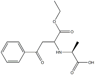 N-(2-Benzoyl-1-ethoxycarbonylethyl)alanine Struktur