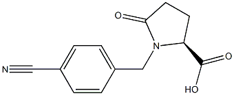 1-(4-Cyanobenzyl)-5-oxo-L-proline Struktur