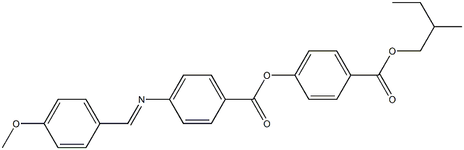 4-[4-(4-Methoxybenzylideneamino)benzoyloxy]benzoic acid (2-methylbutyl) ester Struktur