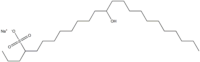 13-Hydroxytetracosane-4-sulfonic acid sodium salt Struktur