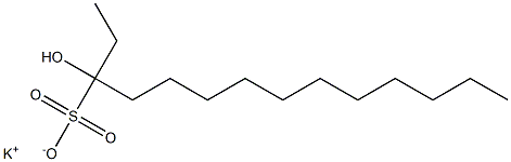 3-Hydroxytetradecane-3-sulfonic acid potassium salt Struktur