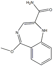 5-Methoxy-1H-1,4-benzodiazepine-2-carboxamide Struktur