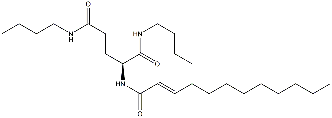 N2-(2-Dodecenoyl)-N1,N5-dibutylglutaminamide Struktur