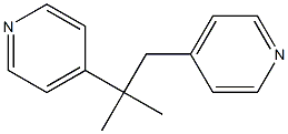 2-Methyl-1,2-bis(4-pyridyl)propane Struktur